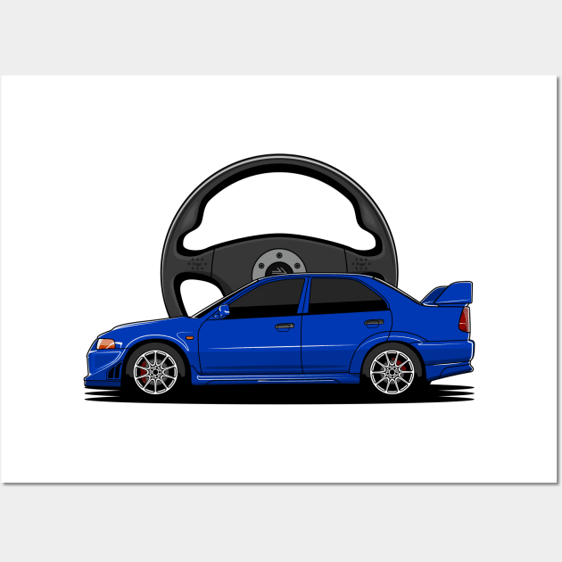 Blue EVO Wall Art by turboosted